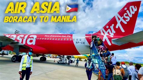 Air Asia Boracay Caticlan To Manila Review Inflight Meals Takeoff