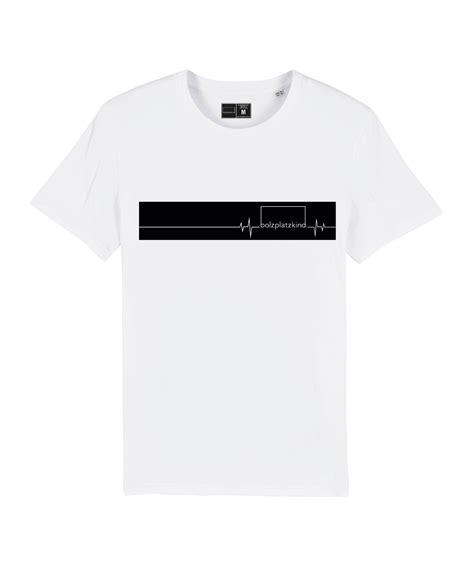 Bolzplatzkind Puls T Shirt Weiss Lifestyle Freizeitbekleidung