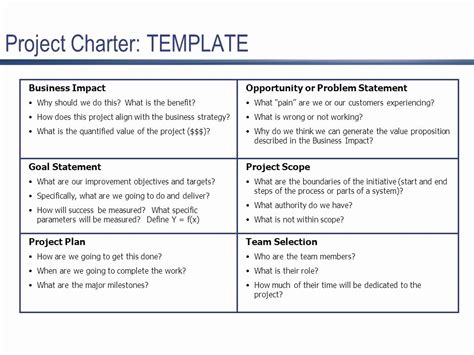 Company Charter Example