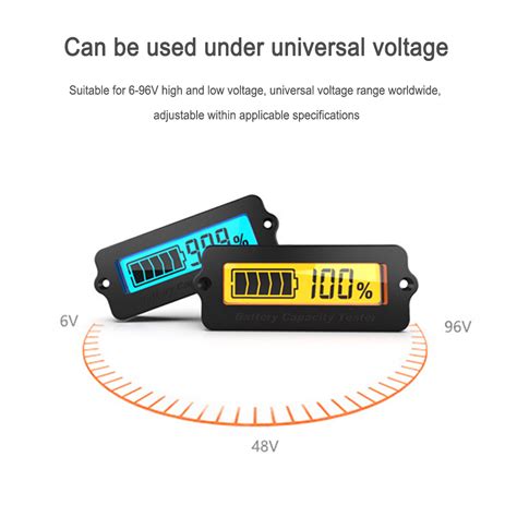 V V V V Ly W Lead Acid Battery Capacity Indicator Lcd Digit