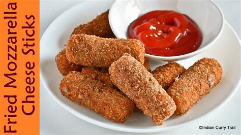 Fried Mozzarella Cheese Sticks Fried String Cheese Youtube