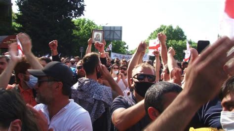 Thousands Rally In Georgia Against Hydropower Plant