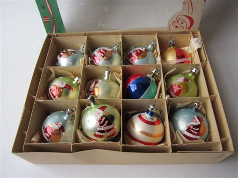 Vintage Poland Christmas Ornaments One Dozen by jenscloset