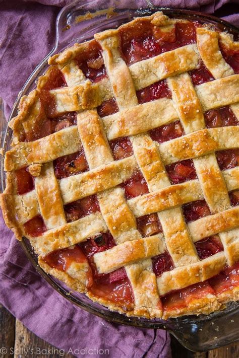 Strawberry Rhubarb Pie Sallys Baking Addiction