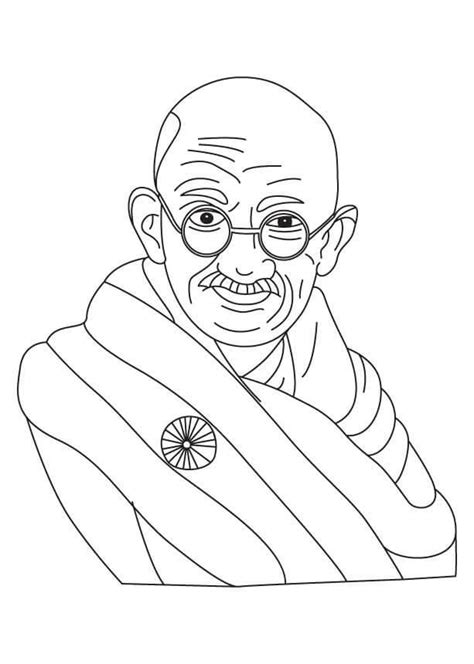 Mahatma Gandhi Malebog Til Udskrivning Og Online