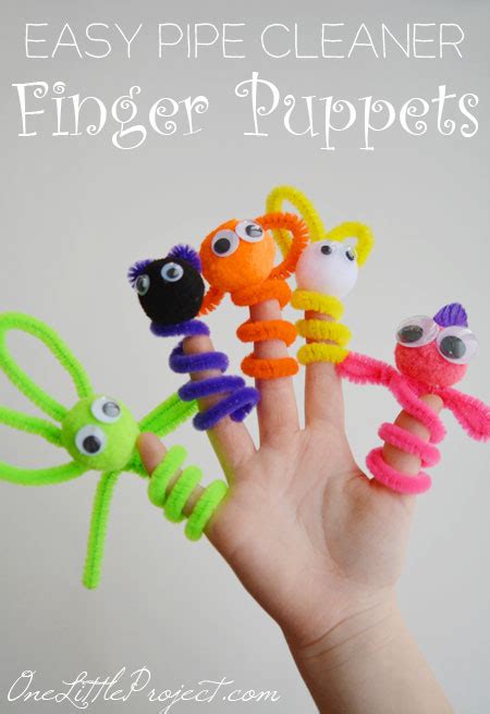 Pipe Cleaner Finger Puppets