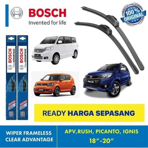 Promo Wiper Blade Rush Picanto Bosch Frameless Advantage