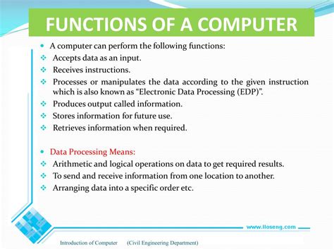 Basic Parts Of A Computer And Functions