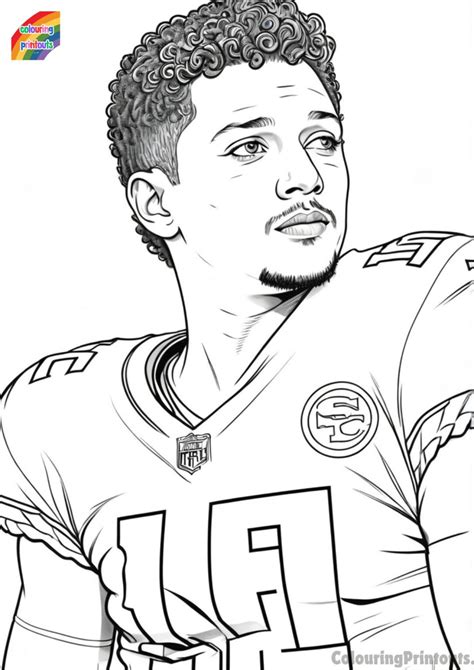 10 Patrick Mahomes Coloring Pages Free Printables