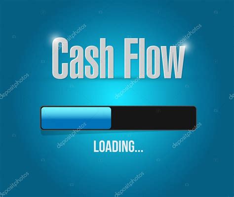 cash flow loading bar sign concept stock photo  calexmillos