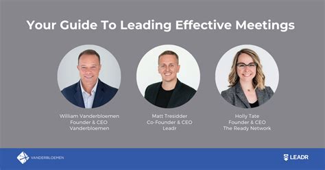 On Demand Webinar Your Guide To Effective Meetings Leadr