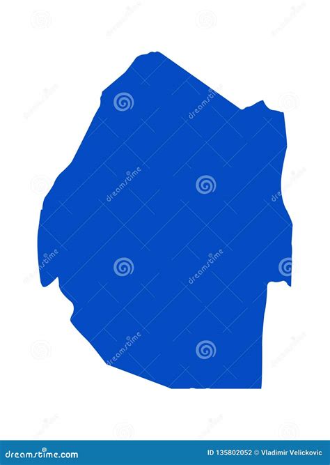 Swaziland or Eswatini Map - Kingdom of Eswatini Stock Vector ...