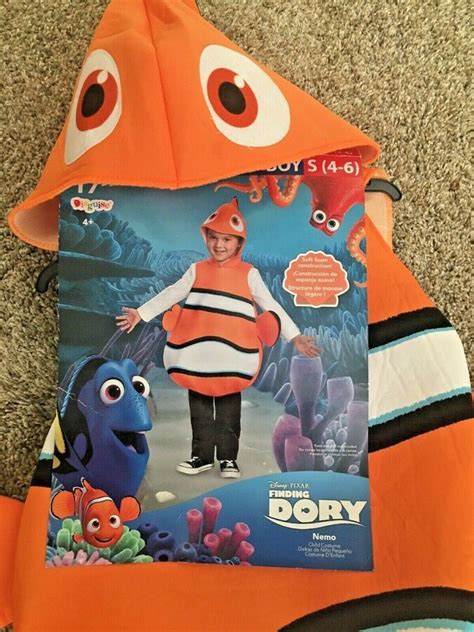 Disney Pixar Finding Nemo Finding Dory Halloween Costume Size 4 6