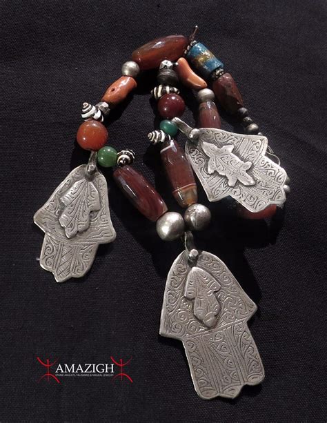 Sahrawi Necklace - Hand of Fatima - Western Sahara - Amazigh Ethnic Jewelry