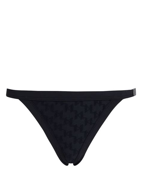 Karl Lagerfeld Kl Monogram Bikini Bottoms Farfetch