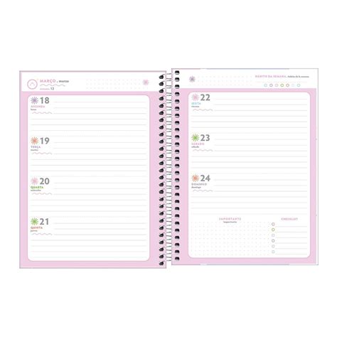 Planner Espiral Happy M Tilibra Esfera Papelaria I Desperte Sua