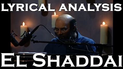 Michael Card El Shaddai Analysis Youtube