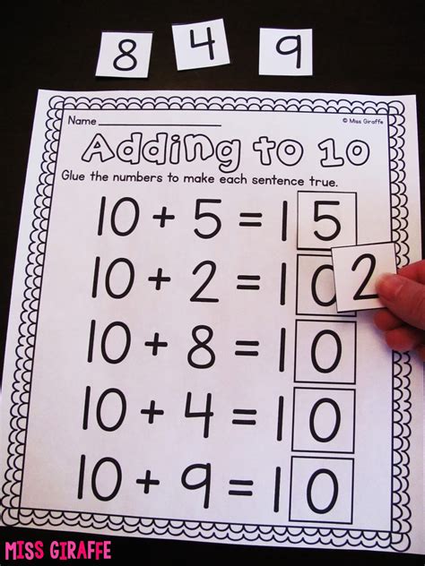 Adding 10 Worksheets