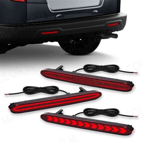 Reflector De Parachoques Trasero LED Para Coche Luces De Advertencia