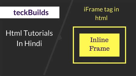 Iframe Tag In Html How To Create Inline Frame In Html Youtube