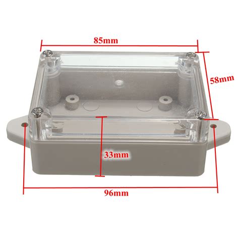 New X X Mm Plastic Electronic Waterproof Clear Cover Project Box