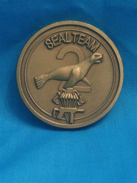 Navy Seal Team Two Challenge Coin Pre Owned