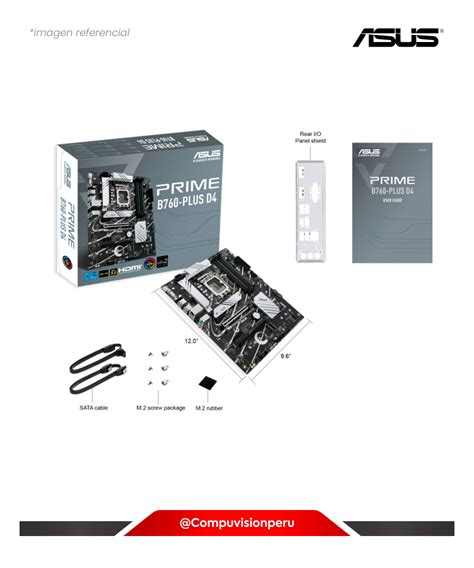 Placa Asus Prime B760 Plus D4 Intel B760 Lga1700 Ddr4 Vga Hdmi Dp M 2 Usb 3 2 Placa Madre