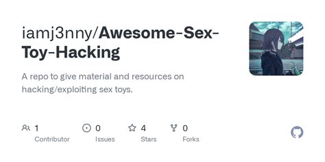 Github Iamj3nny Awesome Sex Toy Hacking A Repo To Give Material And