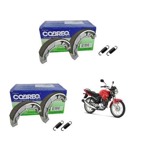 Combo Lona Patim Freio Cobreq Yamaha Ybr Xtz Max Dianteira