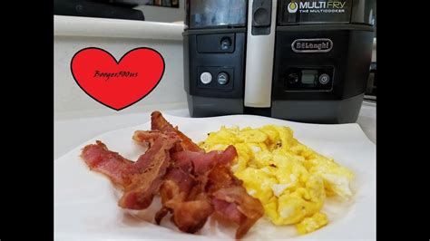 Scrambled Eggs And Bacon Air Fryer Youtube