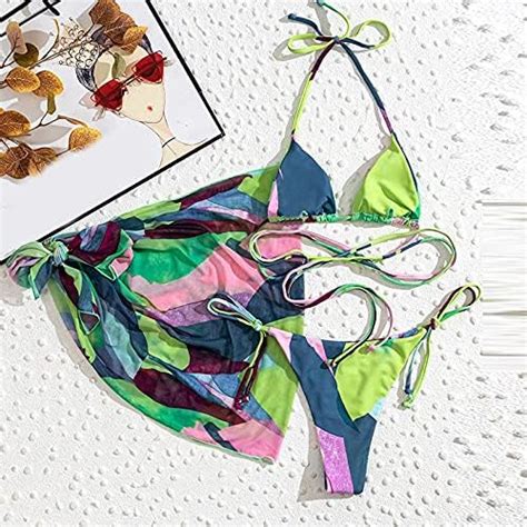 YunYoud Damen Bikini Set Sexy Crossover Gepolstert Push Up Badeanzug