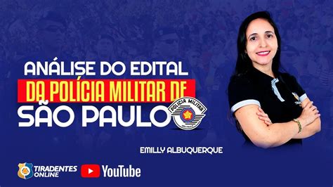 An Lise De Edital Pm Sp Prof Emilly Albuquerque Youtube