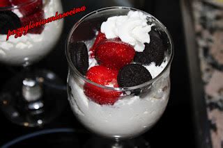 Paz Y Gloria En La Cocina Copa De Fresas Con Nata Y Oreo