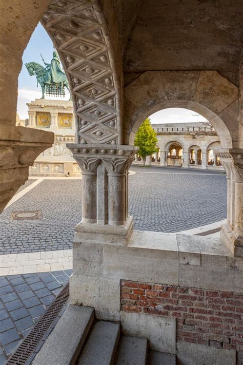 Halaszbastya The Famous Fisherman S Bastion After Rain With Statue Of