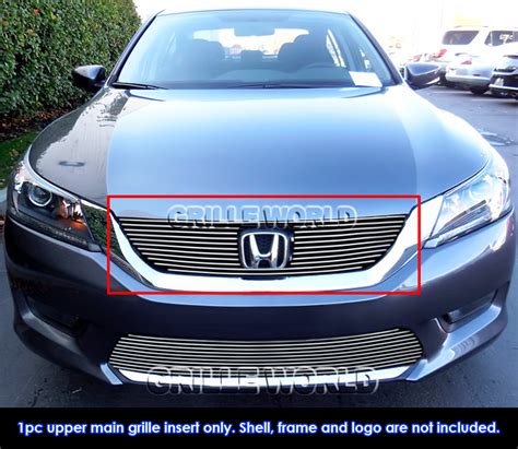 Fits 2013 2015 Honda Accord Sedan Main Upper Billet Grille Insert Ebay