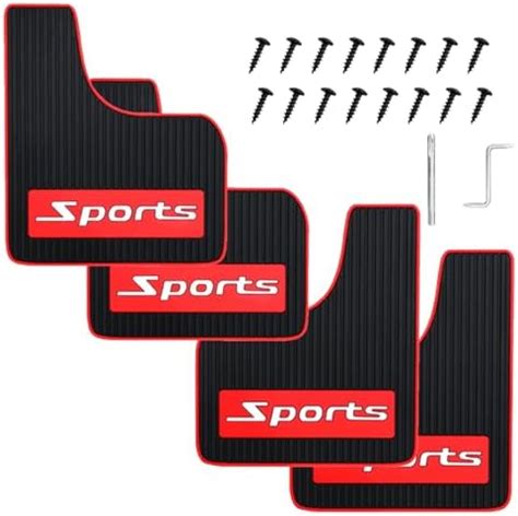 Amazon 4PCS Car Mud Flaps Rubber Mudguard Soft No Collision Front