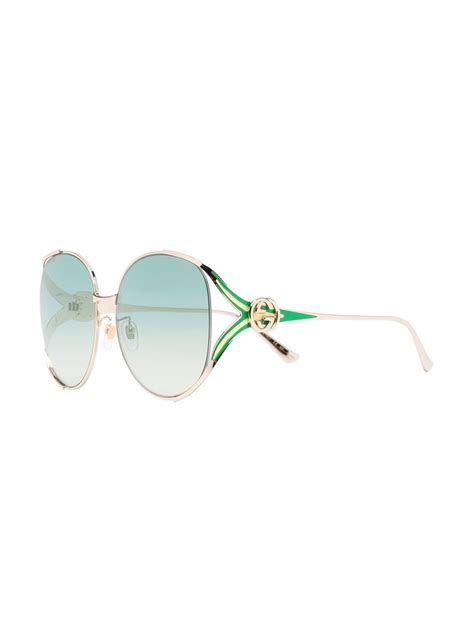 Gucci Eyewear Interlocking G Oversized Sunglasses Farfetch