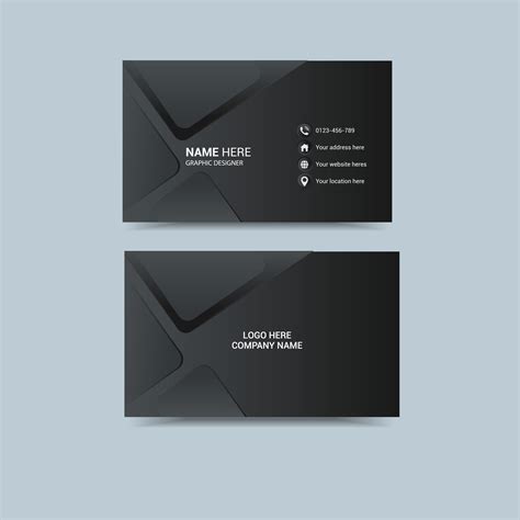 creative business card template design 24742728 Vector Art at Vecteezy