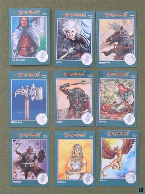 DRAGONLANCE 17 Trading Cards 1993 Collector Factory Set NPCs Loot