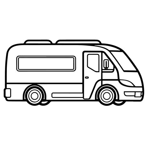 Sleek Van Outline Icon For Transportation Designs 45917158 Vector Art