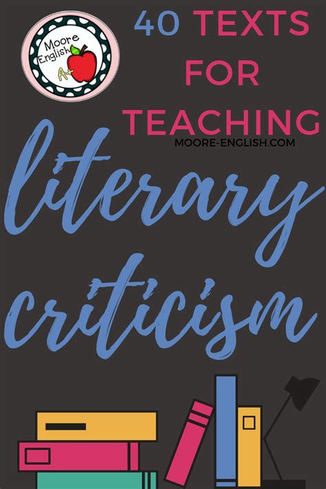 Not all high school English curricula include literary criticism. For ...