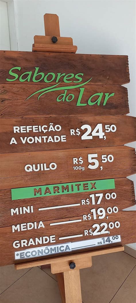 Menu em Restaurante Sabores do Lar Maringá