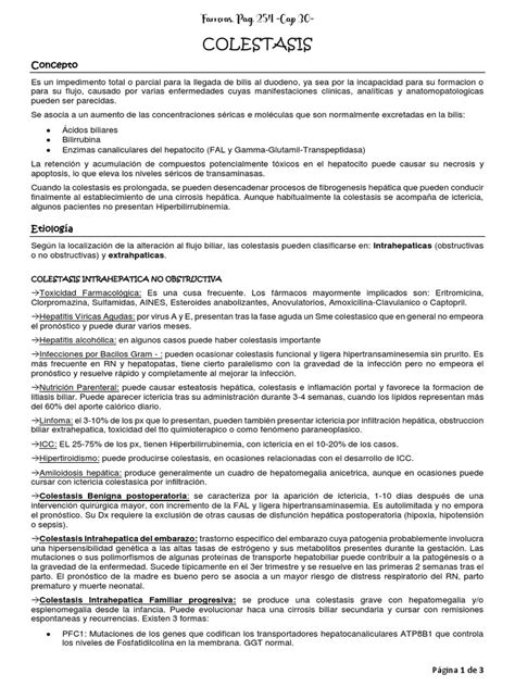 Colestasis | PDF | Bilis | Hígado