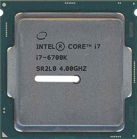 Intel Cpu Core I7 6700k 4ghz 8mキャッシュ 4コ Blogknakjp