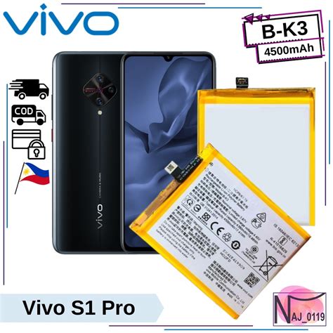 Vivo S1 Pro Original Battery Model B K3 4500mAh High Quality