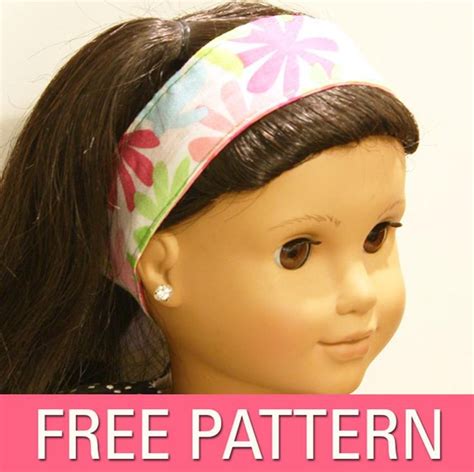 American Girl Headband Sewing Pattern American Girl Doll Diy American Girl Doll Crafts