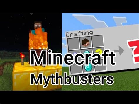 Top Shocking Mythbusters In Minecraft That Will Blow Your Mind Youtube