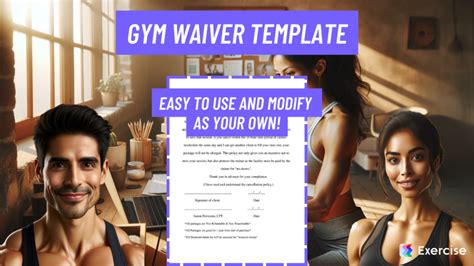 Gym Waiver Template PDF DOC XLS FREE Exercise