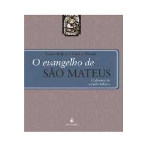 O Evangelho De S O Mateus Cadernos De Estudo B Blico Recomendado