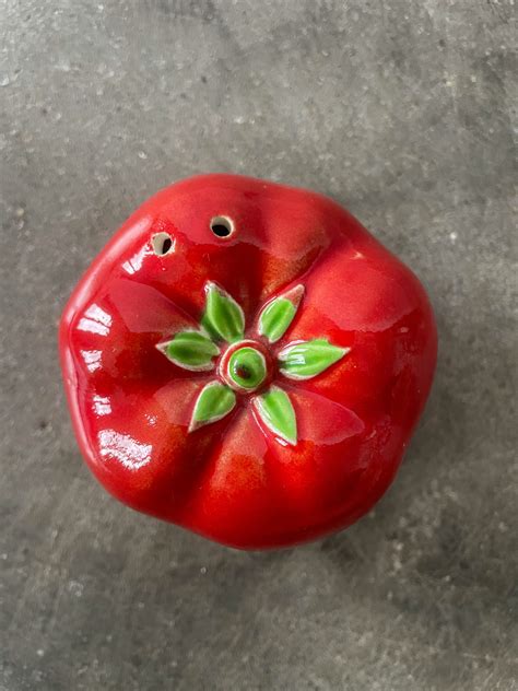 Vintage Single Tomato Pepper Shaker Etsy